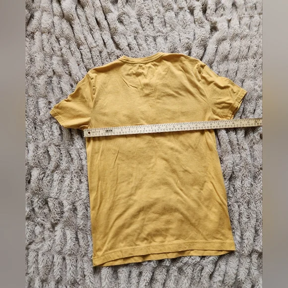 Banana Republic size small yellow mustard short sleeves woodsy cottageco… - Picture 2 of 2